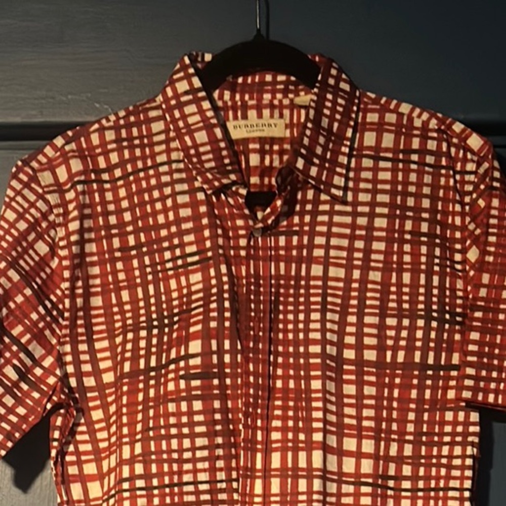 Men's Red Plaid Shirt